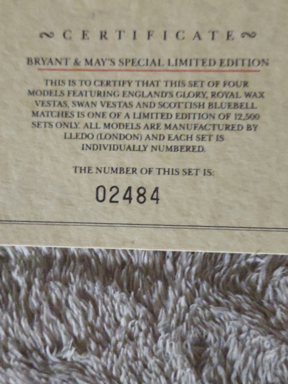 Bryant & May's Special Limited Edition  Die-Cast Metal Models Made In England - Picture 6 of 9